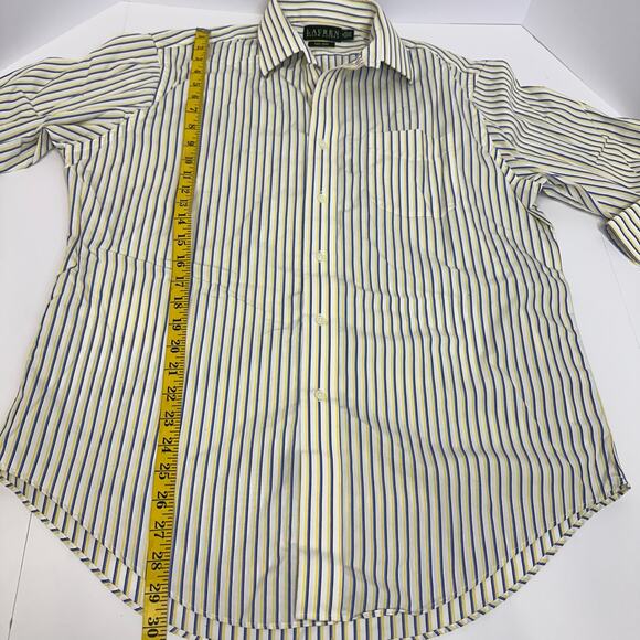 Lauren Ralph Lauren Men’s Striped Non-Iron Dress Shirt - Size 16 32/33 - Picture 3 of 9